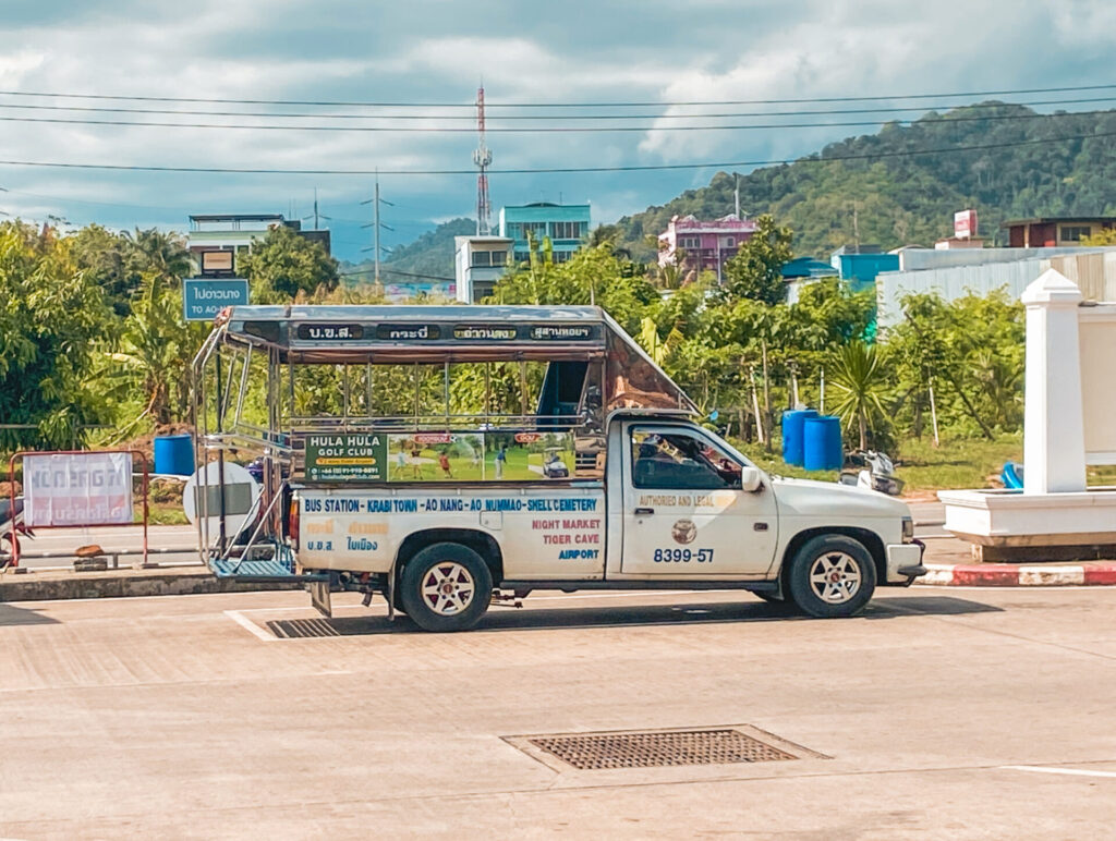 doprava krabi songthaew bus