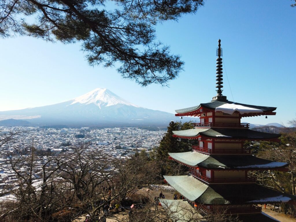 výlety z tokia japonsko fuji chureito pagoda